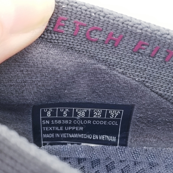 Skechers Relaxed Fit Reggae Fest 2.0 Women's Grey Slip-On Shoes size 8 - Picture 3 of 12